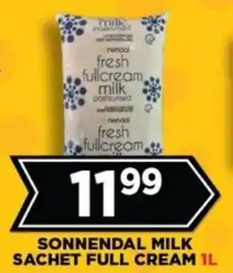 Goal Supermarket Sonnendal milk sachet full cream offer