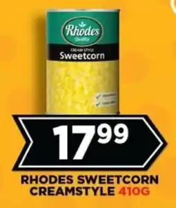 Goal Supermarket Rhodes sweetcorn creamstyle offer