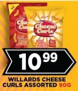 Goal Supermarket Willards cheese curls assorted offer