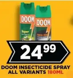 Goal Supermarket Doom insecticide spray all variants offer