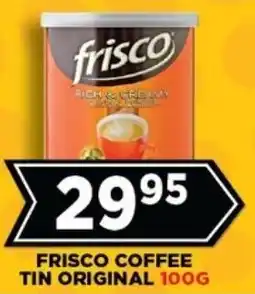 Goal Supermarket Frisco coffee tin original offer