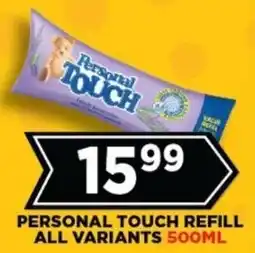 Goal Supermarket Personal touch refill all variants offer