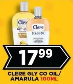 Goal Supermarket Clere gly co oil/ amarula offer