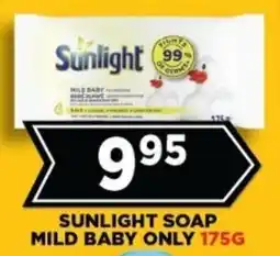 Goal Supermarket Sunlight soap mild baby only offer