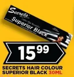 Goal Supermarket Secrets hair colour superior black offer