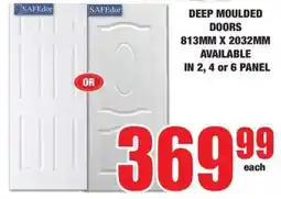 Boxer Build Deep moulded doors offer