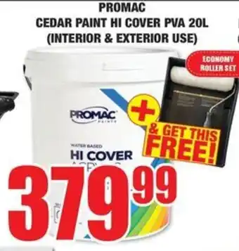 Boxer Build Promac cedar paint hi cover pva offer