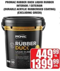 Boxer Build Promac rubber duck liquid rubber interior/ exterior offer
