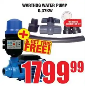 Boxer Build Warthog water pump 0.37kw offer