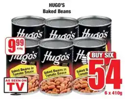Boxer HUGO'S Baked Beans offer