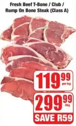Boxer Fresh Beef T-Bone/ Club/ Rump on Bone Steak offer