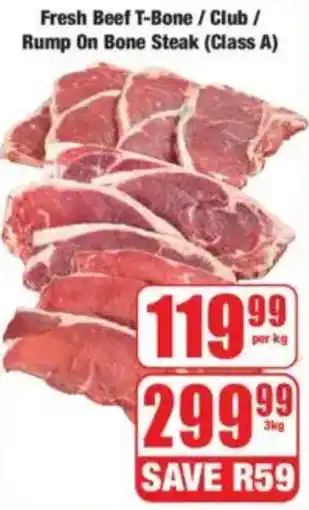 Boxer Fresh Beef T-Bone/ Club/ Rump on Bone Steak offer