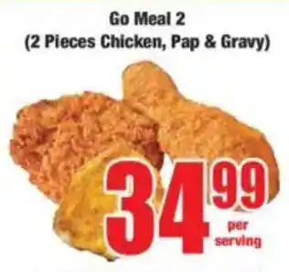 Boxer Go Meal 2 Chicken, Pap & Gravy offer