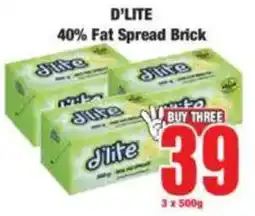 Boxer D'LITE 40% Fat Spread Brick offer