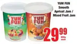 Boxer YUM FUN Smooth Apricot Jam/ Mixed Fruit Jam offer