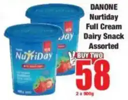 Boxer DANONE Nurtiday Full Cream Dairy Snack Assorted offer