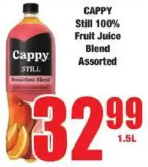 Boxer CAPPY Still 100% Fruit Juice Blend Assorted offer