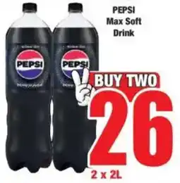 Boxer PEPSI Max Soft Drink offer