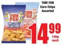 Boxer YUM FUN Corn Chips Assorted offer