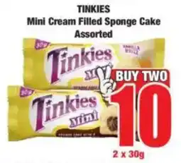 Boxer TINKIES Mini Cream Filled Sponge Cake Assorted offer