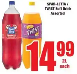 Boxer SPAR-LETTA/ TWIST Soft Drink Assorted offer