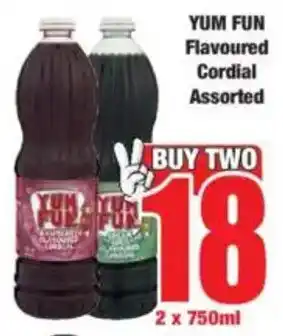 Boxer YUM FUN Flavoured Cordial Assorted offer