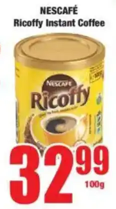 Boxer NESCAFÉ Ricoffy Instant Coffee offer