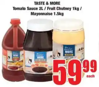 Boxer TASTE & MORE Tomato Sauce/ Fruit Chutney/ Mayonnaise offer
