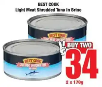 Boxer BEST COOK Light Meat Shredded Tuna In Brine offer