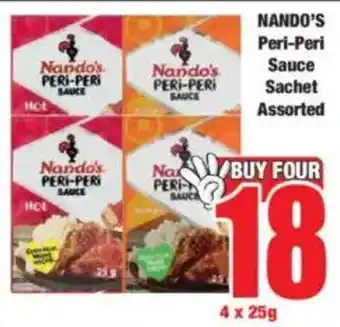 Boxer NANDO'S Peri-Peri Sauce Sachet Assorted offer