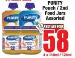 Boxer PURITY Pouch/ 2nd Food Jars Assorted offer
