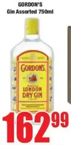 Boxer GORDON'S Gin Assorted offer