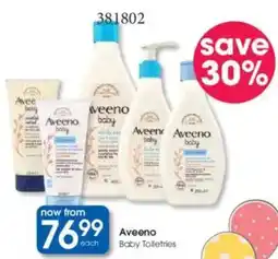 Clicks Aveeno Baby Toiletries offer