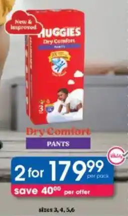 Clicks Huggies Dry Comfort Pants offer