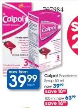 Clicks Calpol Paediatric Syrup offer