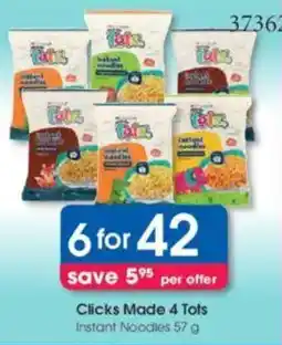 Clicks Clicks Made 4 Tots Instant Noodles offer