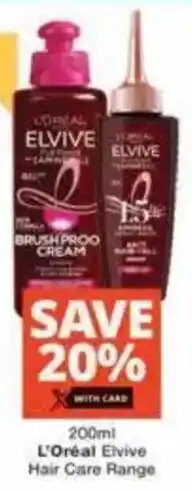Checkers L'Oréal Elvive Hair Care Range offer