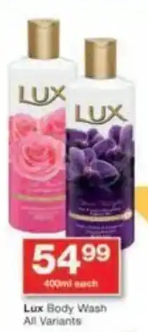 Checkers Lux Body Wash All Variants offer