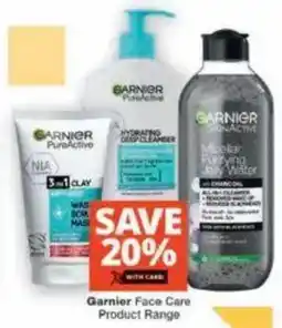 Checkers Garnier Face Care Product Range offer