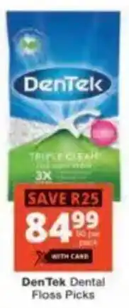 Checkers DenTek Dental Floss Picks offer
