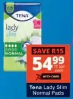 Checkers Tena Lady Slim Normal Pads offer