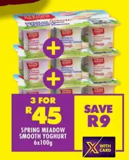 Shoprite SPRING MEADOW SMOOTH YOGHURT 6x100g offer