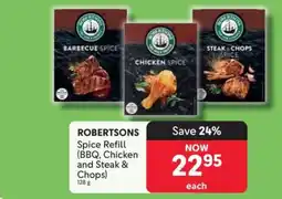 Makro ROBERTSONS Spice Refill (BBQ, Chicken and Steak & Chops) offer