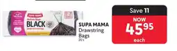 Makro SUPA MAMA Drawstring Bags 20's offer