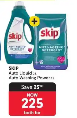 Makro SKIP Auto Liquid 2L & Auto Washing Power 2L offer