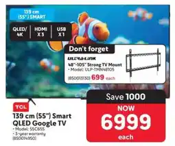 Makro 139 cm (55”) Smart QLED Google TV offer