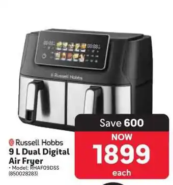 Makro Russell Hobbs 9 L Dual Digital Air Fryer offer