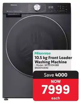Makro Hisense 10.5 kg Front Loader Washing Machine offer