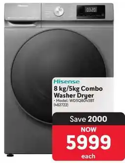 Makro Hisense 8 kg/5kg Combo Washer Dryer offer