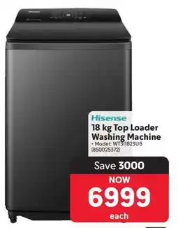 Makro Hisense 18 kg Top Loader Washing Machine offer